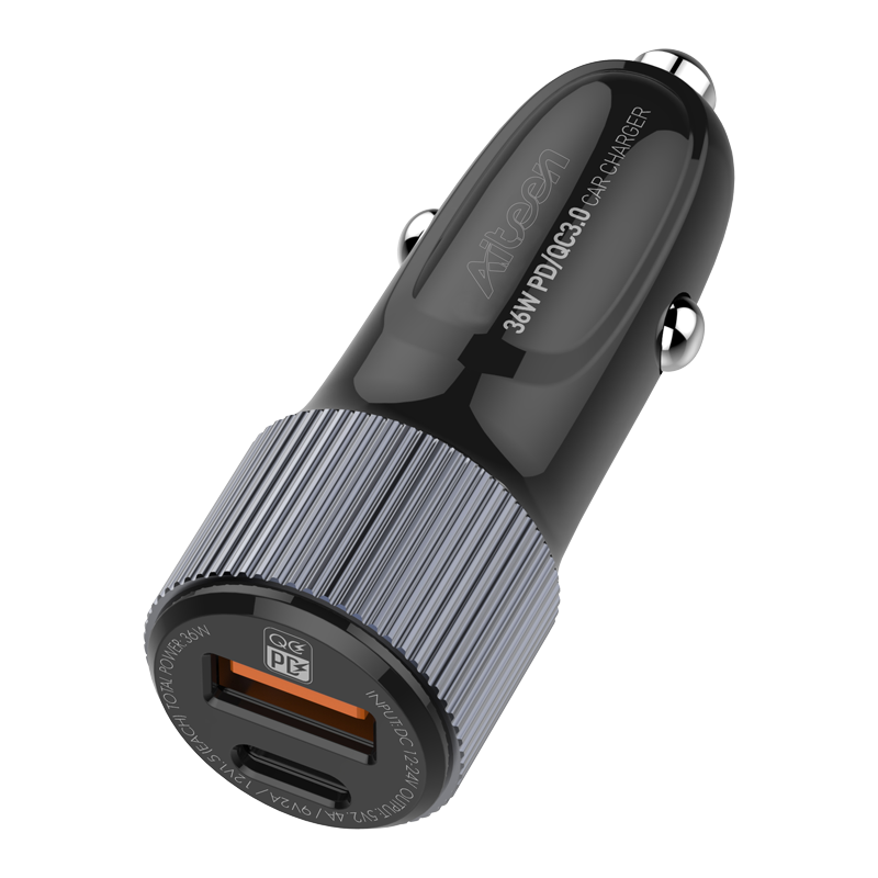 C100-C Fast Car Charger Black